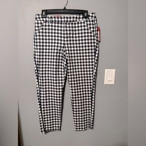MERONA Navy/White Check Pants - NWT